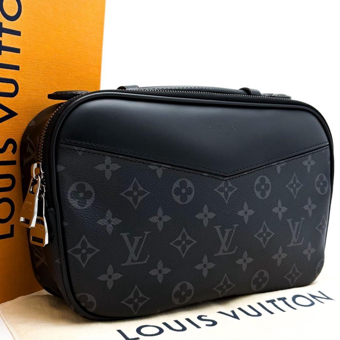 【極美品】ルイヴィトン モノグラム エクリプス バムバッグ ボディバッグ 黒