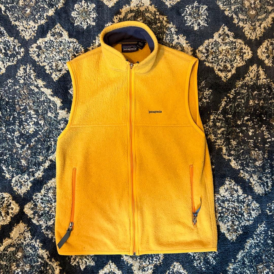 patagonia シンチラ フリース ベストUSA製 Sサイズ オレンジ - メルカリ