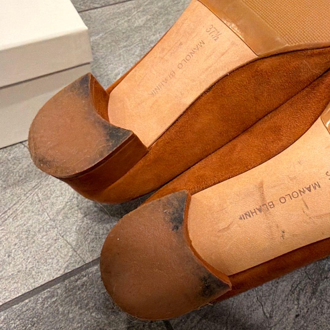 マノロブラニク パンプスリストニー ロンハーマン37.5 Drawer OHGA