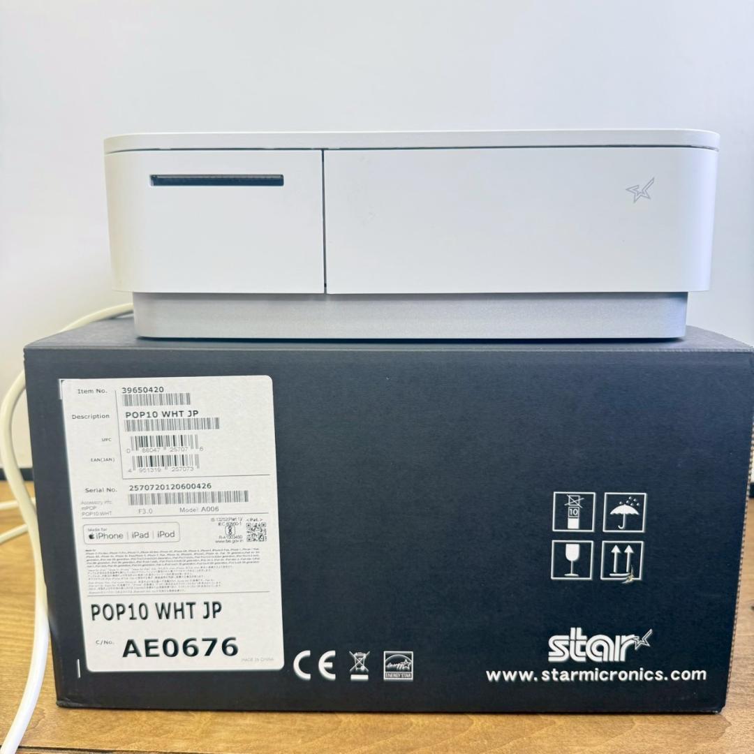 スター精密 mPOP POP10 本体 キャッシュドロア レシートプリンタ