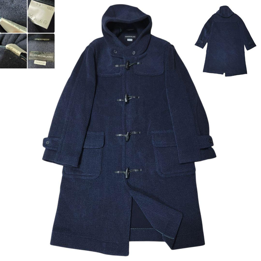 99AW チベット社 ムーアブルック製 カットパイル ダッフルコート 濃紺