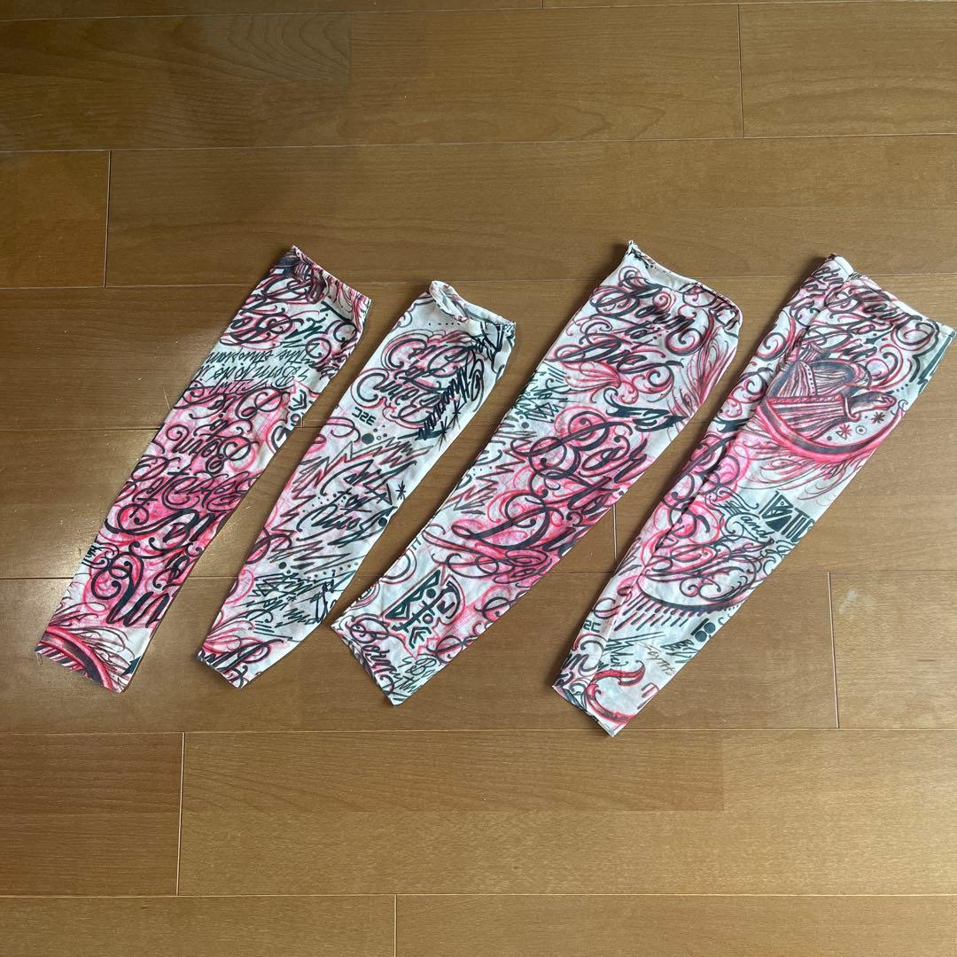 コムデギャルソンオムプリュス タトゥープリント アームカバー＆レッグカバー