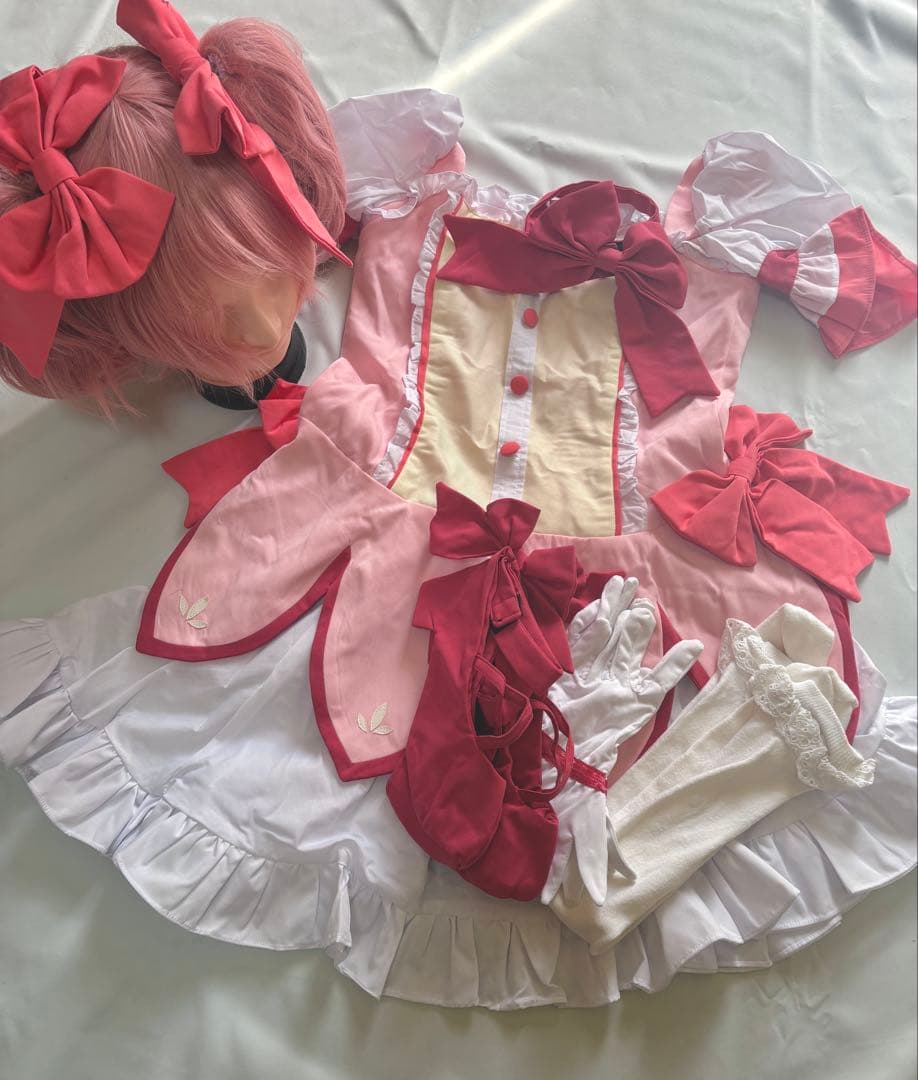 まどマギ 鹿目まどか コスプレセットウィッグ付 三分妄想1/3Delusion】魔法少女まどか☆マギカ 〈ワルプルギスの廻天