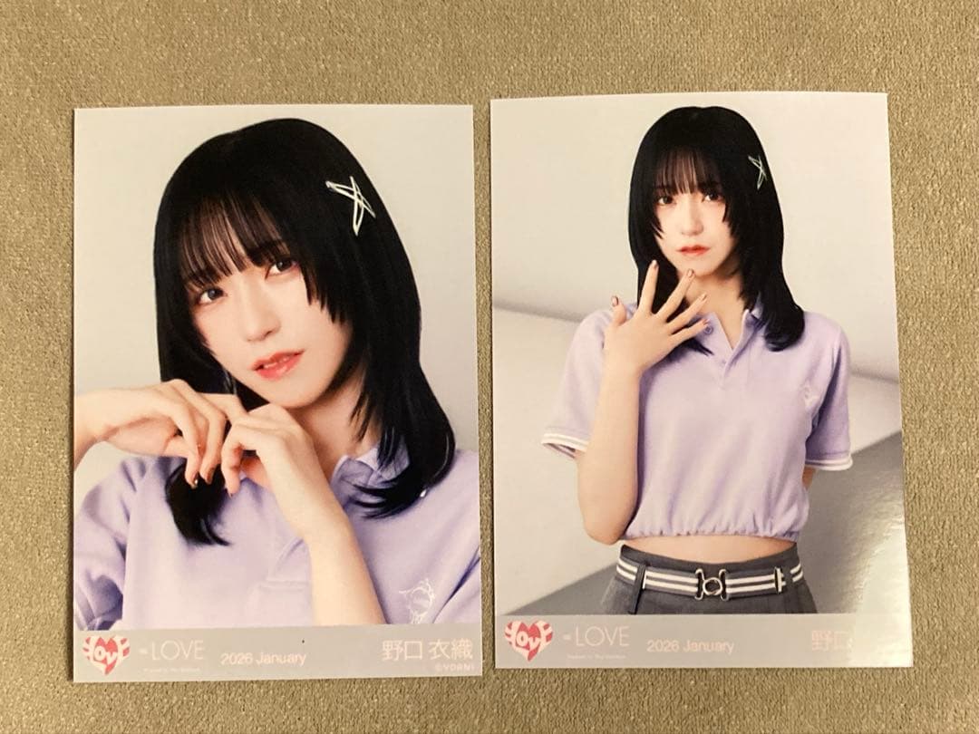 LOVE 野口衣織 個別ポロシャツ 生写真 セミコンプ - メルカリ