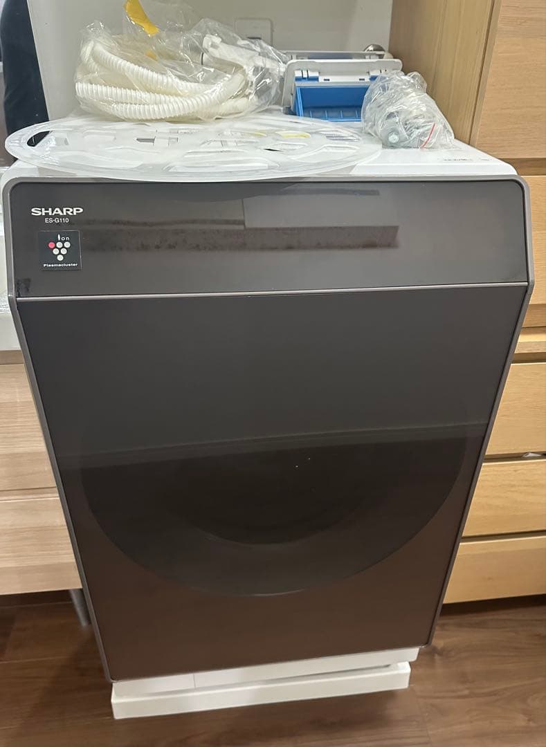 14日まで SHARPドラム式洗濯乾燥機　ES-G110-TL 2018年製