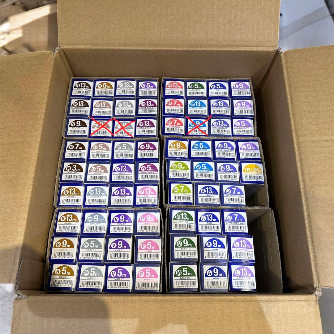 キャラデコ　ミュゼリア　80g 中野製薬　68本　新品未使用 ヘアカラー