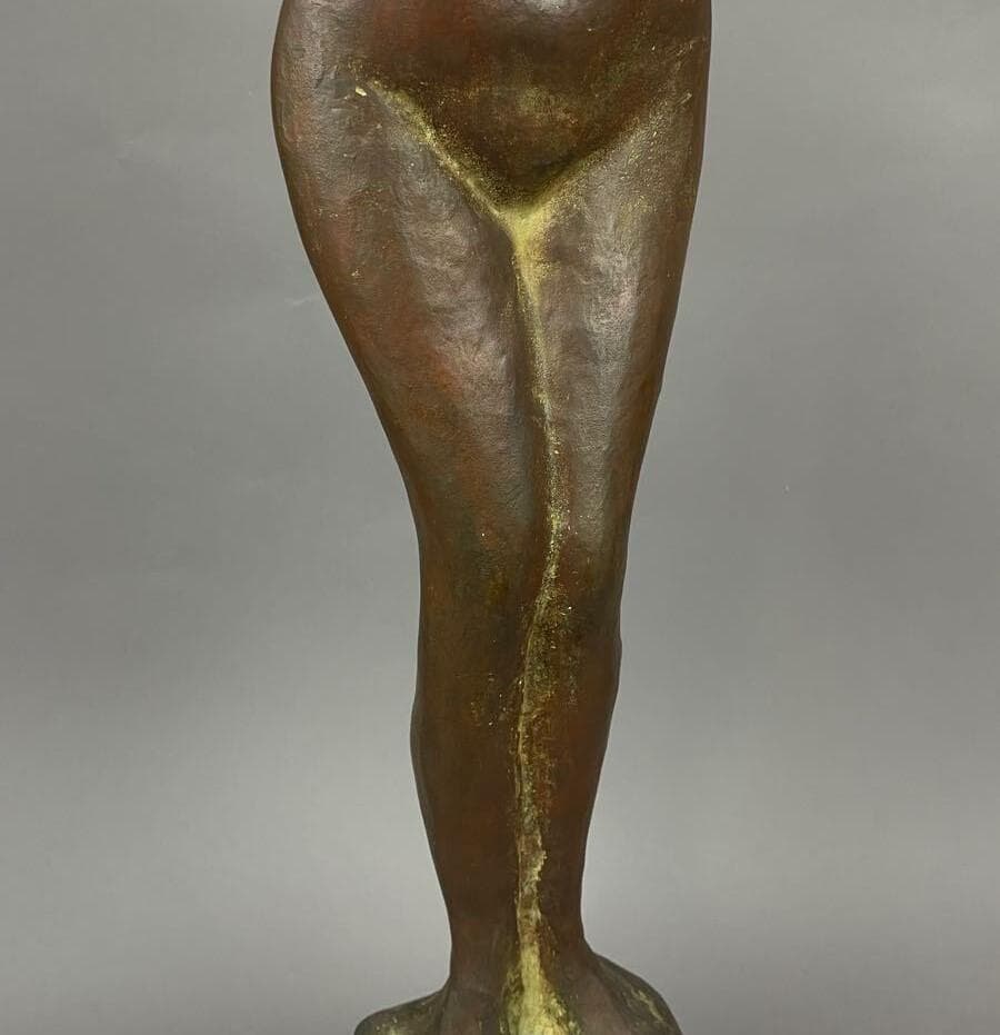 木内克】◇『 エーゲ海に捧ぐ 』 特大75㎝ ブロンズ像 大理石台付