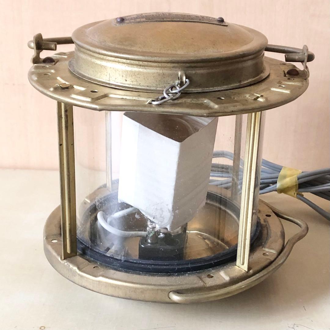 未使用 アンティーク 日本船燈 マリンランプ 電気ランタン 2