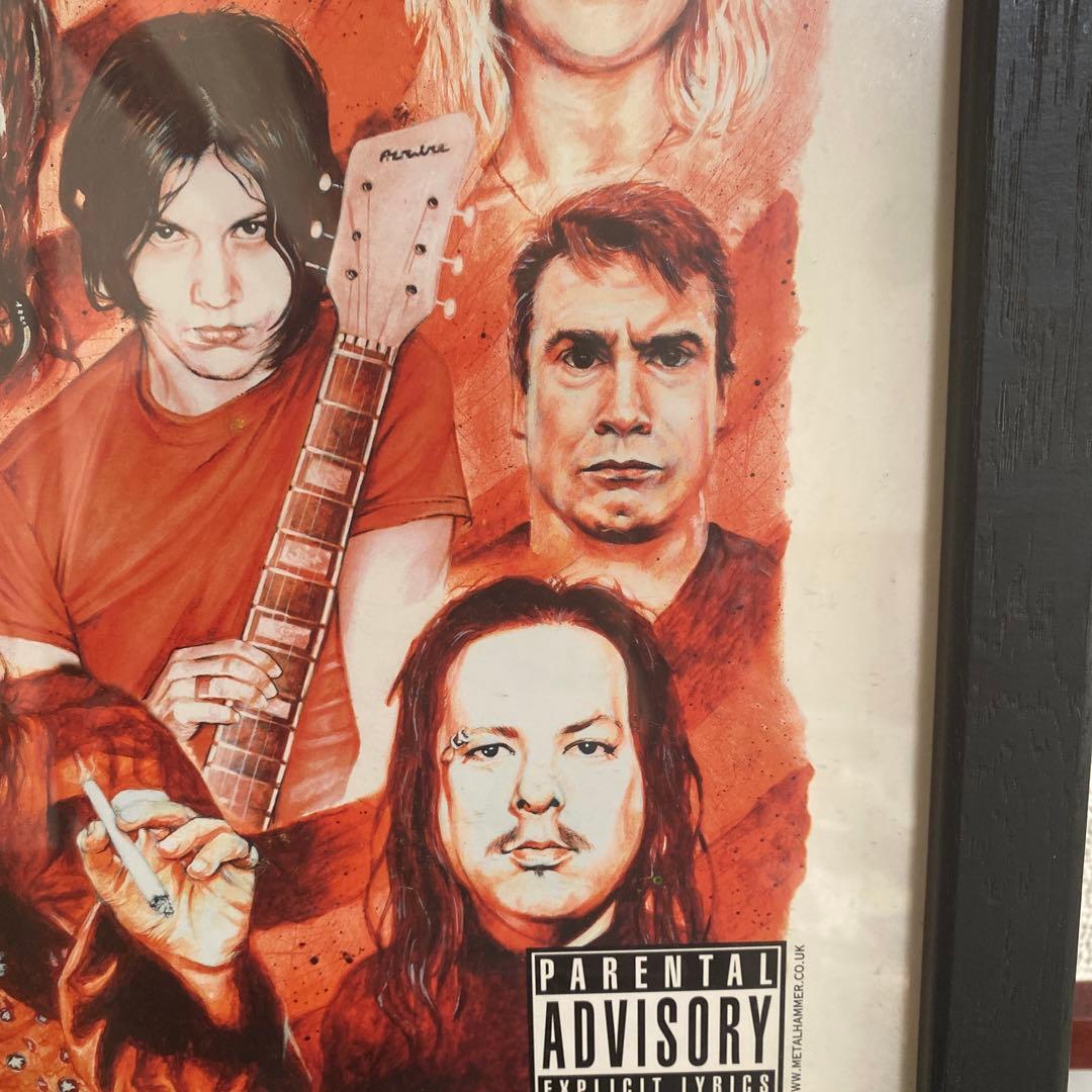 US UKミュージシャンポスター 額入り ニルヴァーナ レッチリ 激レア