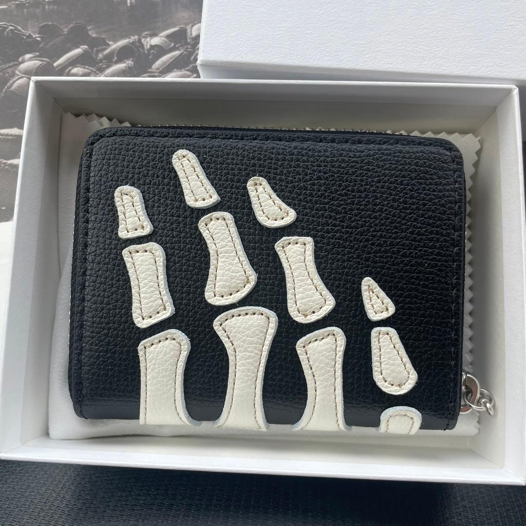 Kapital Bone レザー ウォレット黒 財布 ボーン 骨
