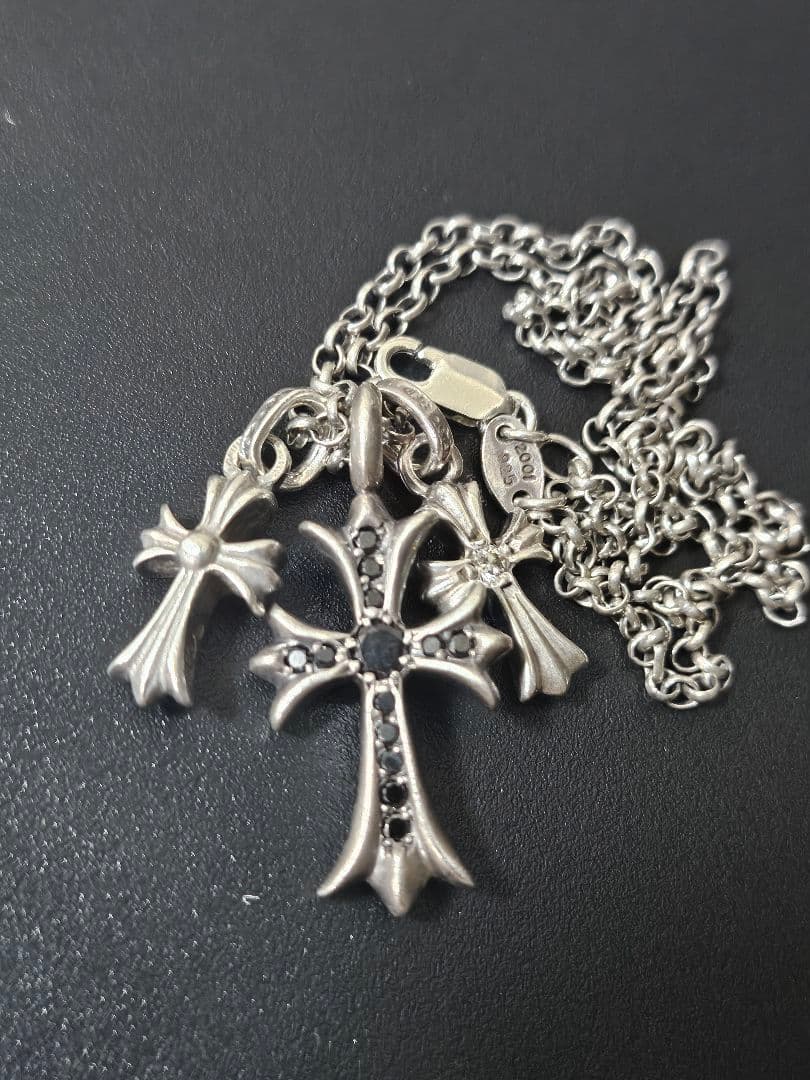 クロムハーツタイニーファット　ブラックダイヤモンド