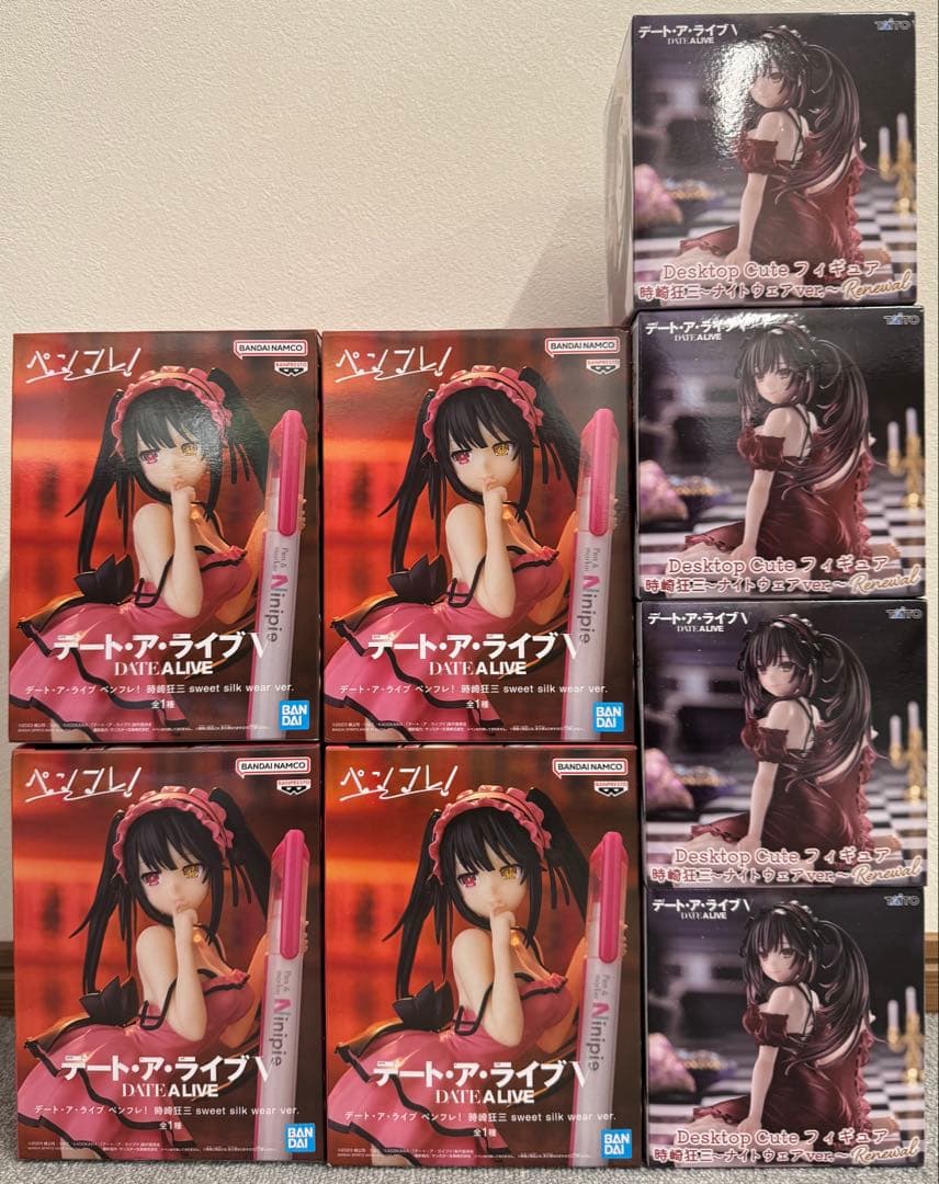 デート・ア・ライブ 時崎狂三 プライズフィギュア 2種8点セット