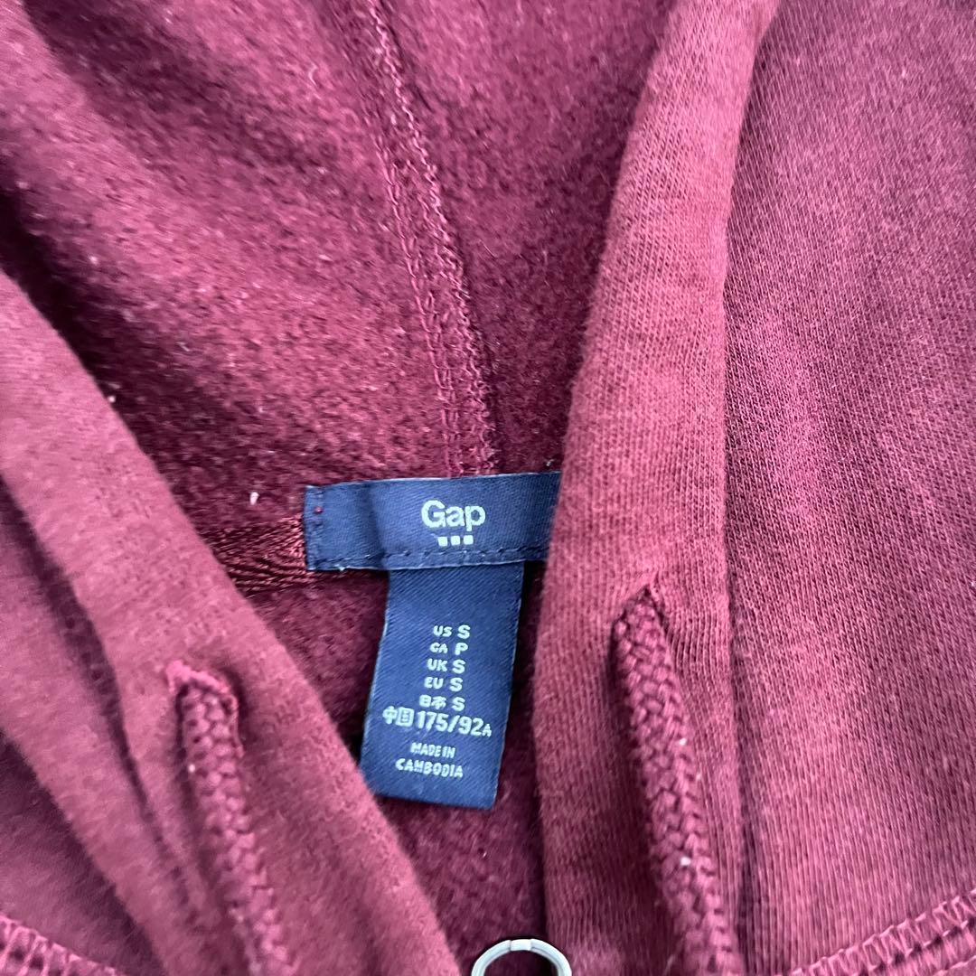 00s OLD GAP ギャップ ジップパーカー ワインレッド archive - メルカリ