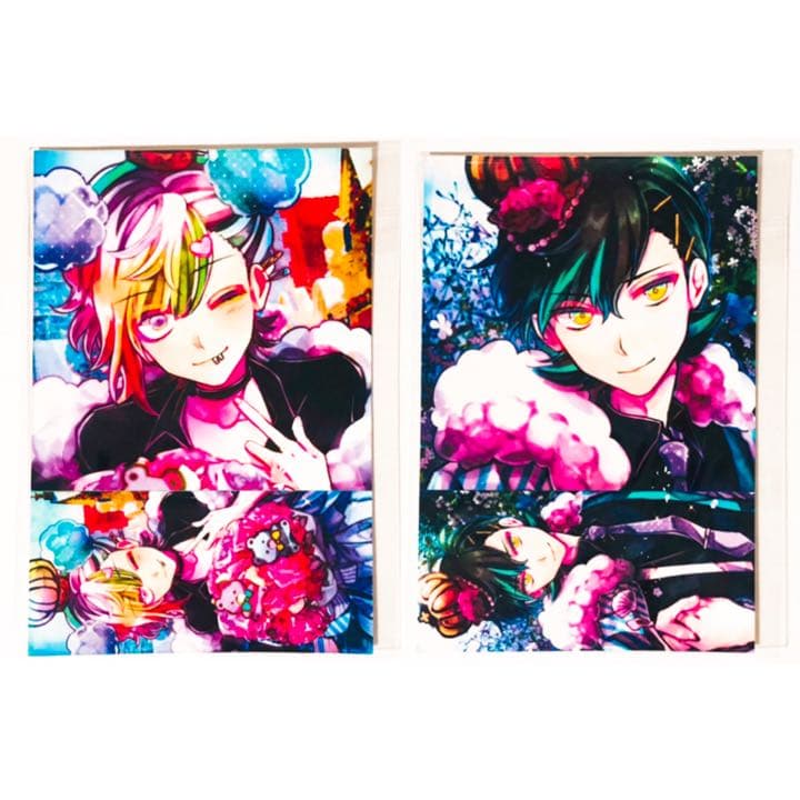 新品☆狼ゲーム【新村コウ＆飯田リンタロウ】香りつきポストカード☆2