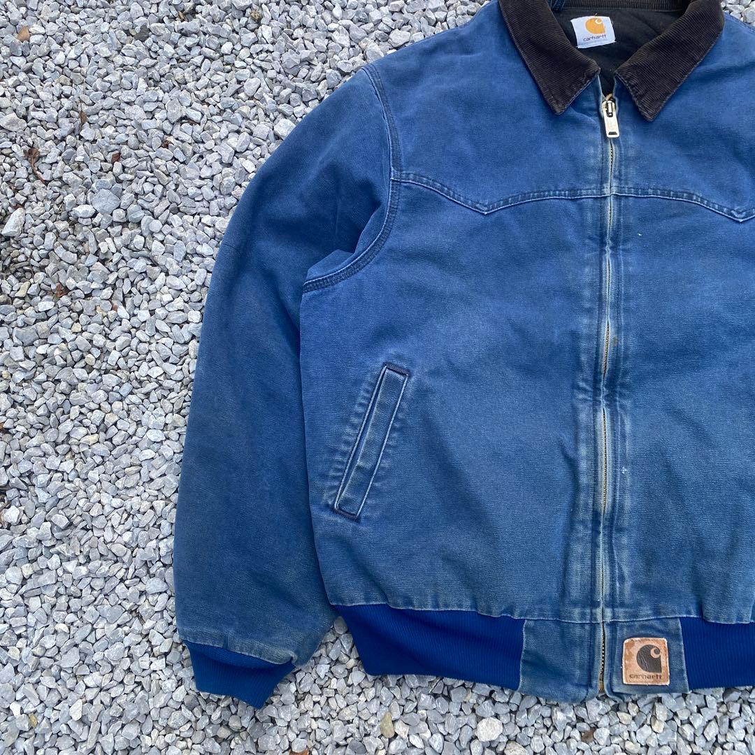 Carhartt サンタフェジャケット 90s USA製 J14ブルー - メルカリ