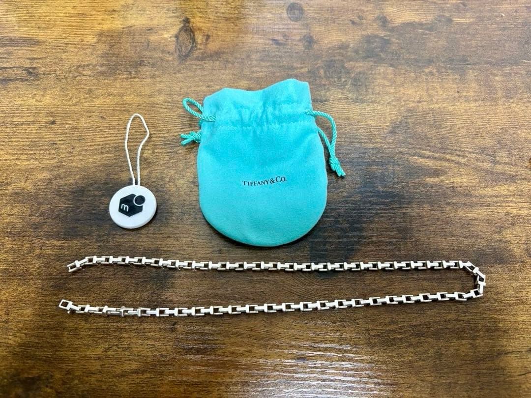 l　　　Tiffany Tナローチェーンネックレス シルバー ハードウェア