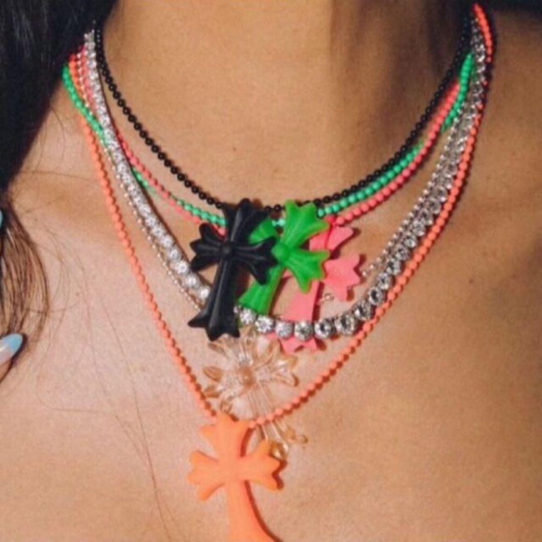 正規品 未使用 クロムハーツ　シリコン ラバーネックレス 限定品 白