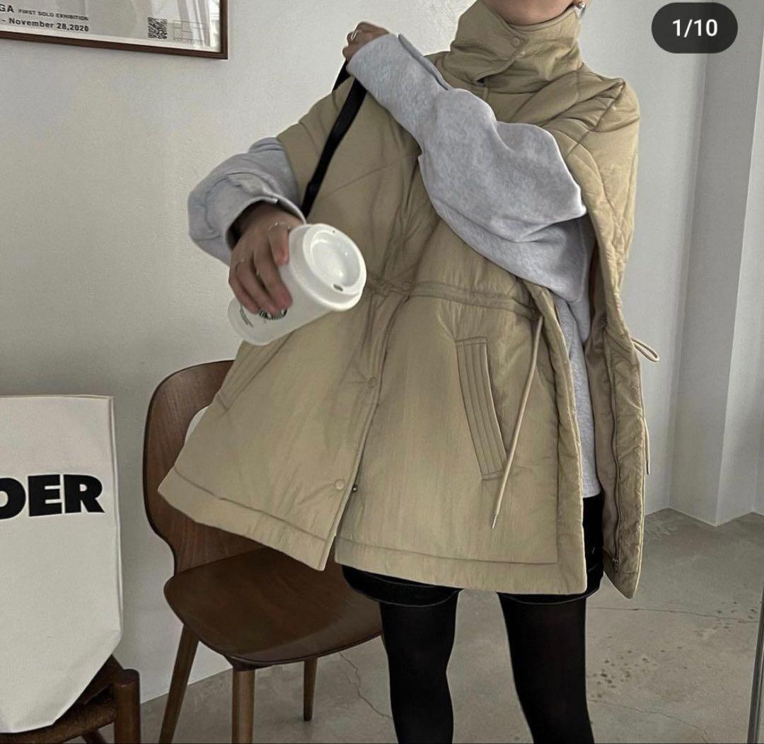 willfully ♡ ダウンジャケット 2way ポンチョ 中綿 キルティング