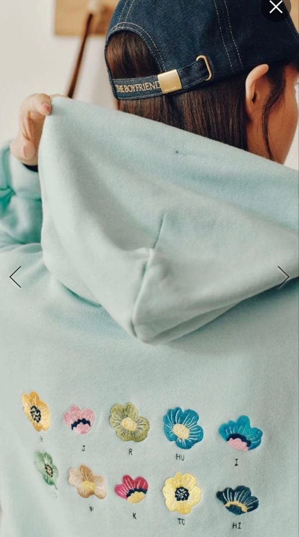 ボーイフレンド シーズン2コラボ フラワープルオーバーフーディー