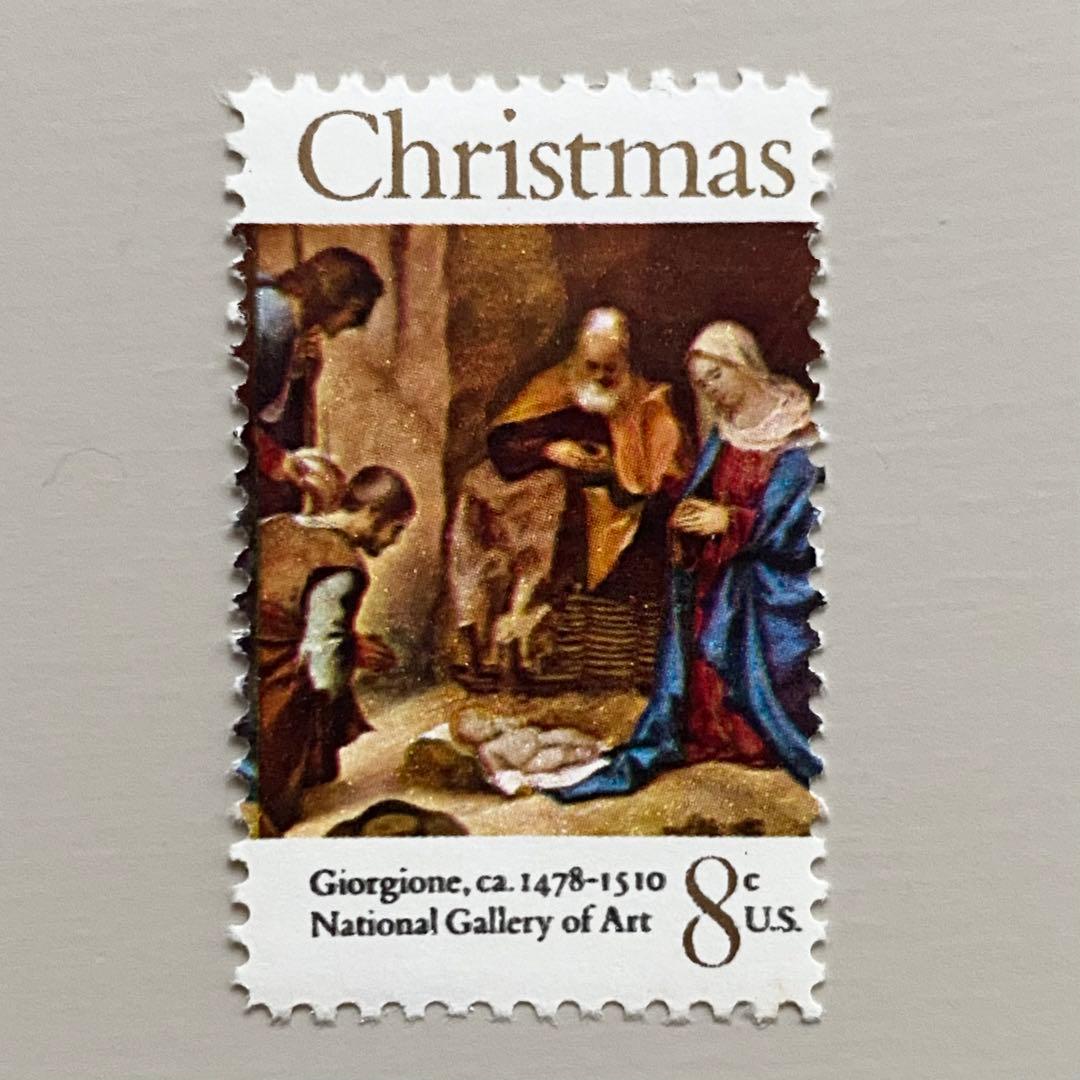 外国切手6枚（アメリカ：クリスマス切手） - メルカリ