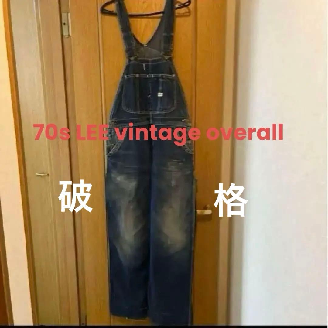 LEE vintage 70s overall 取り置き 70s Lee DEAD STOCK DENIM OVERALL. | 古着屋【True vintage