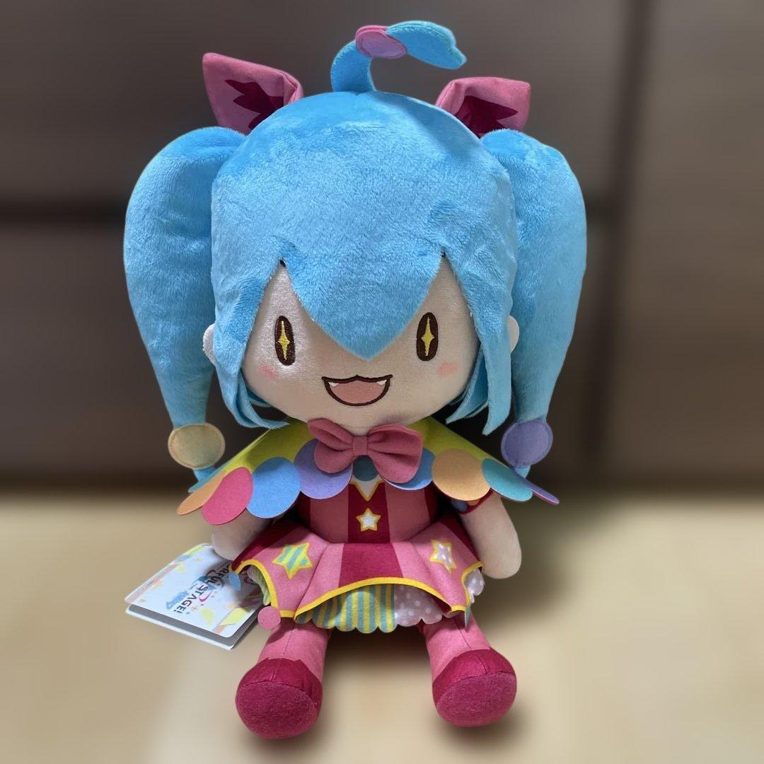 プロセカ ふわぷち Lぬいぐるみ ワンダショ 初音ミク - メルカリ