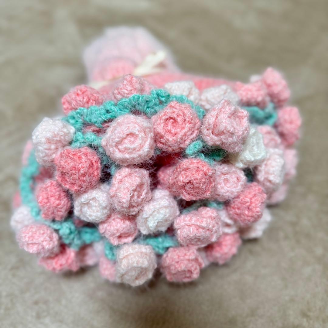 バラ 花束ブランケット フラワーブーケ グラデーション さくらピンク