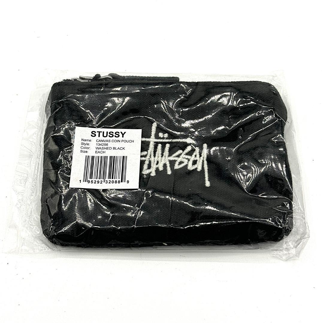 【新品・未使用】STUSSY ケース　canvas coin pouch