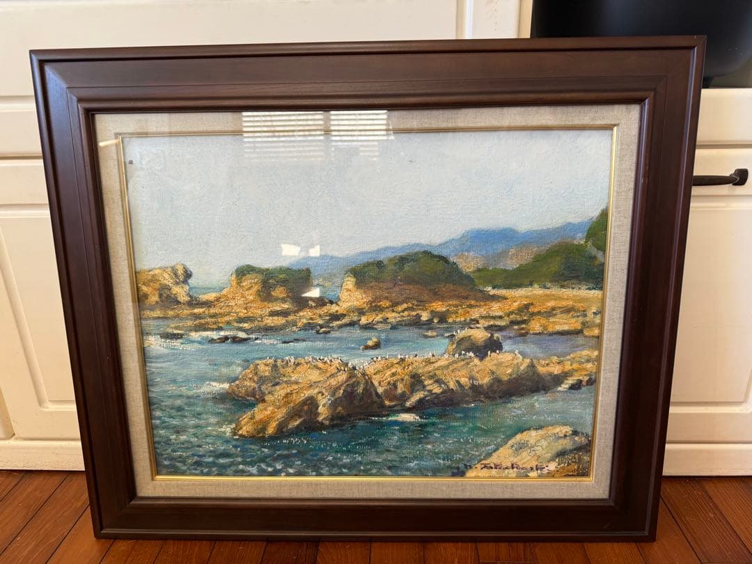 69.「外房の太海」髙橋一善 油絵