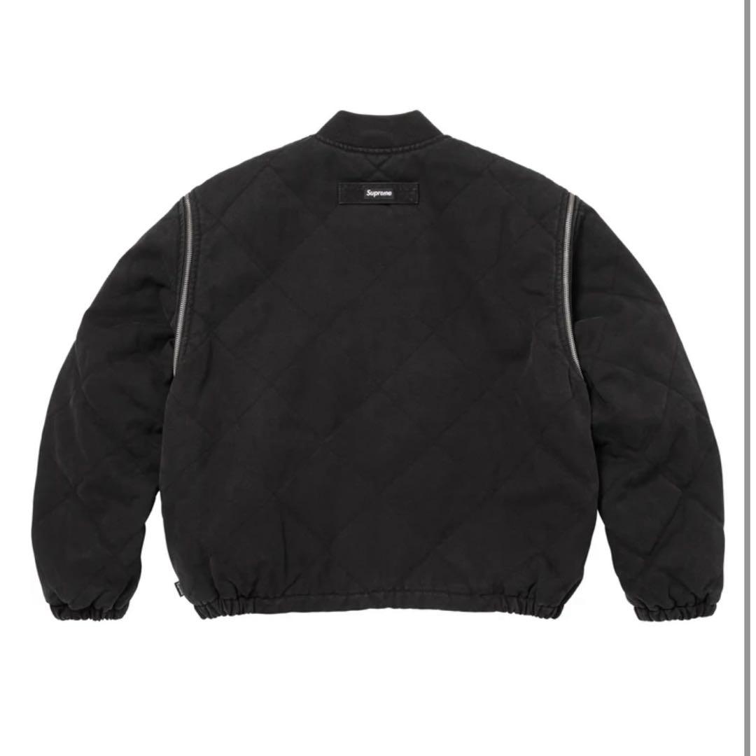 Zip-Off Sleeve Quilted Bomber Jacket - メルカリ