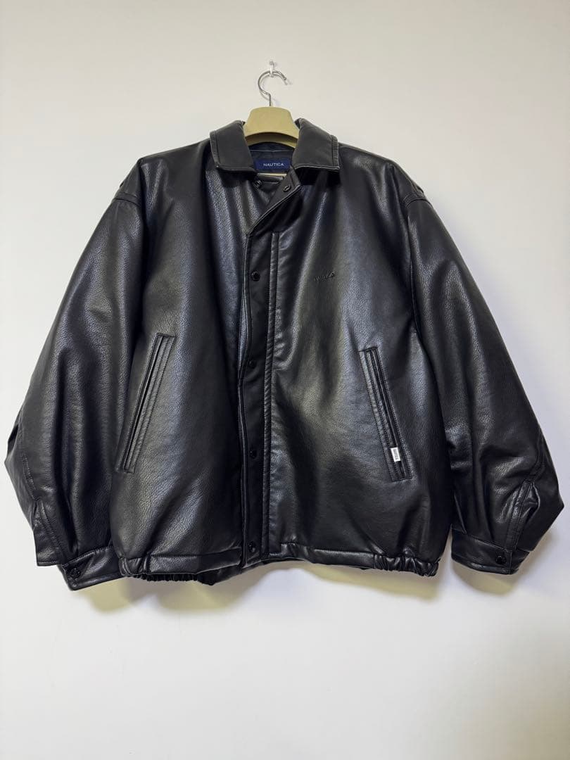 NAUTICA ノーティカ ブラック レザー シングルライダース L