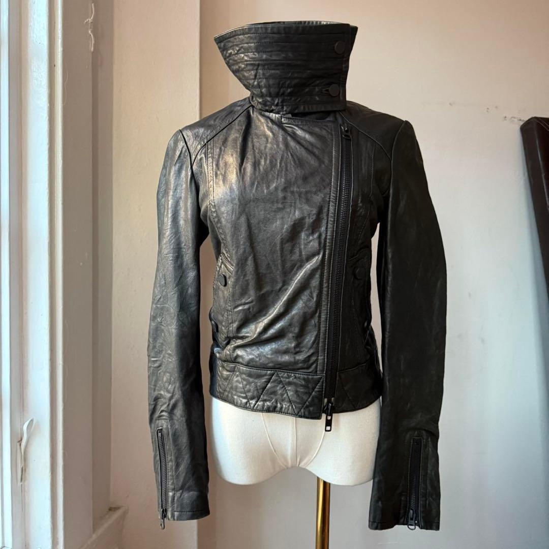 ジャケット・アウター archive leather jacket EKAM like y2k EKAM LAMB LEATHER INTARSIA JACKET – glam archive