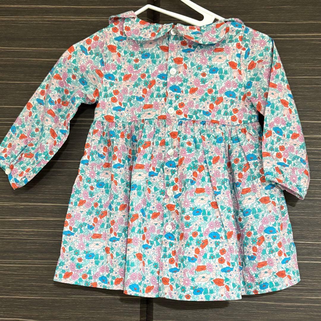 美品】ジャカディ リバティプリント長袖ワンピース 12M Jacadi - メルカリ