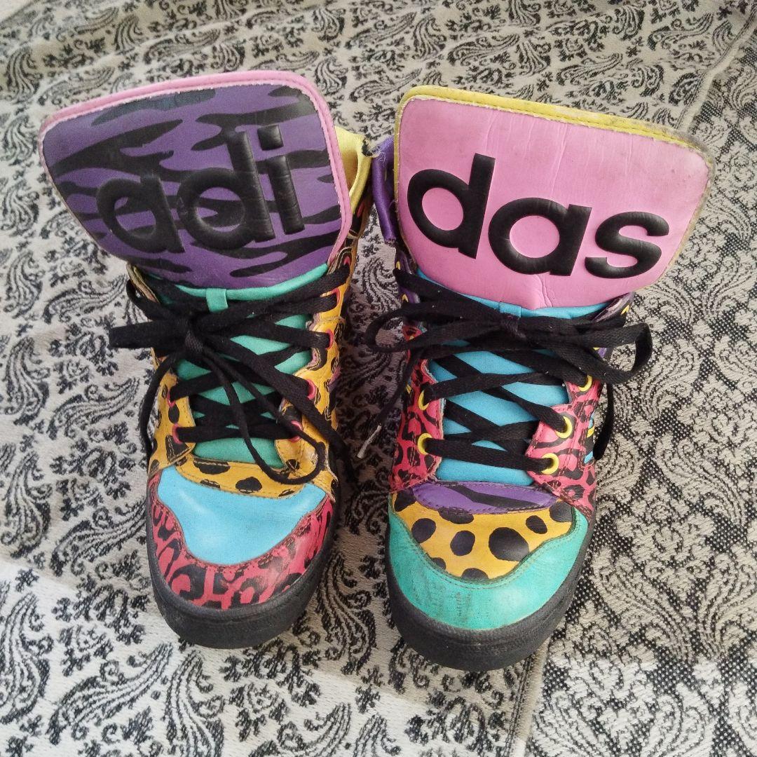 ジェレミースコットadidas カラフルハイカットスニーカー