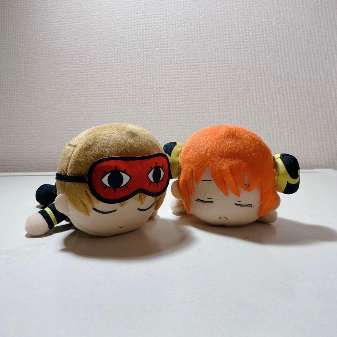 ローソン限定】銀魂 沖田総悟 神楽 うたた寝ぬいぐるみ - メルカリ