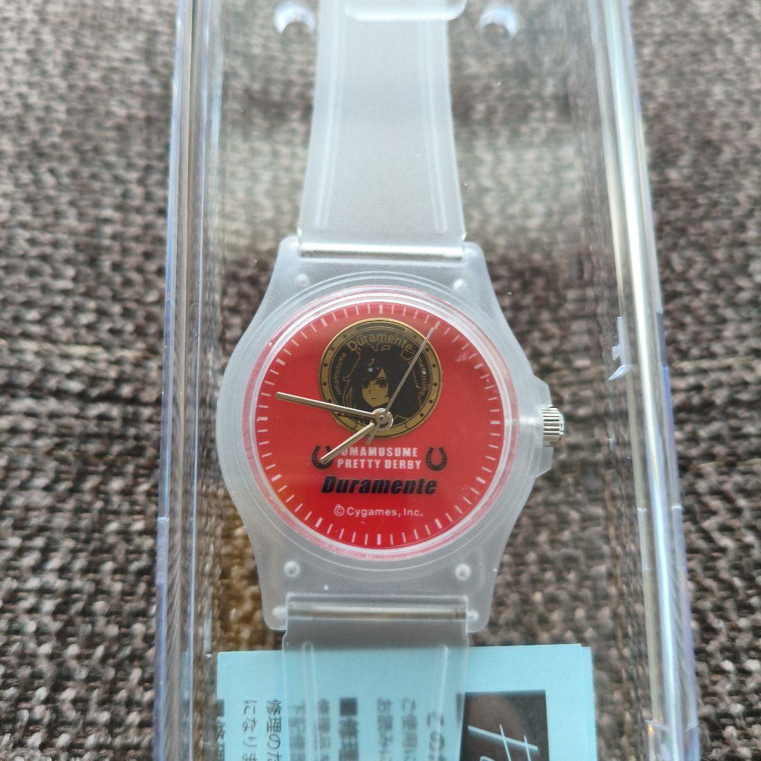 BOSS×ウマ娘 デゥラメンテ アナログ時計 クリア/レッド