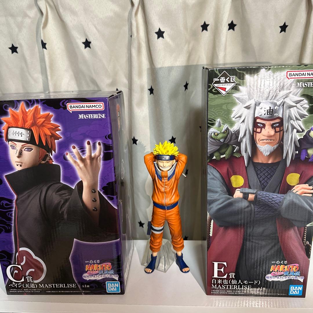NARUTO 一番くじ　ナルト　ペイン　自来也　3体セット