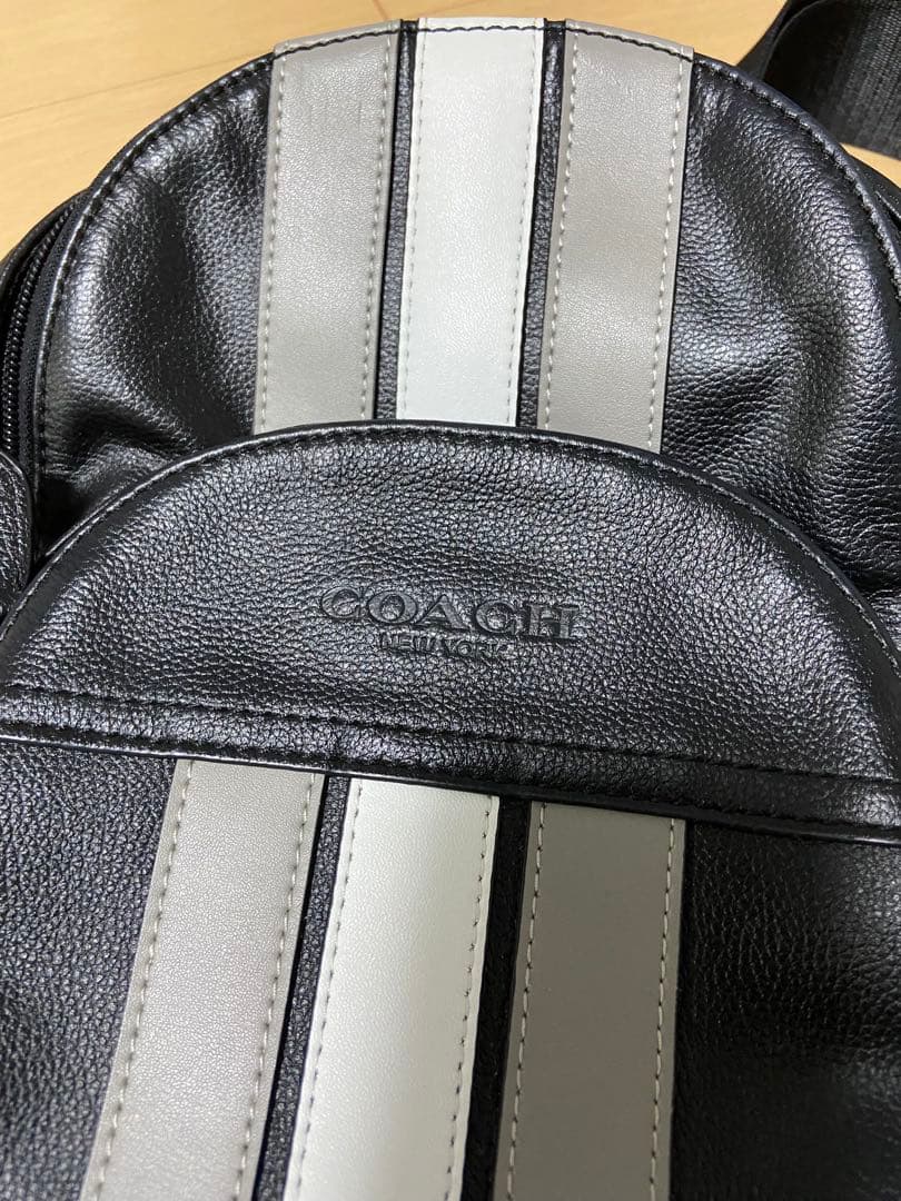 COACH ボディバッグ ストライプ 黒・グレー 公式】COACH – コーチ | バンディット クロスボディ