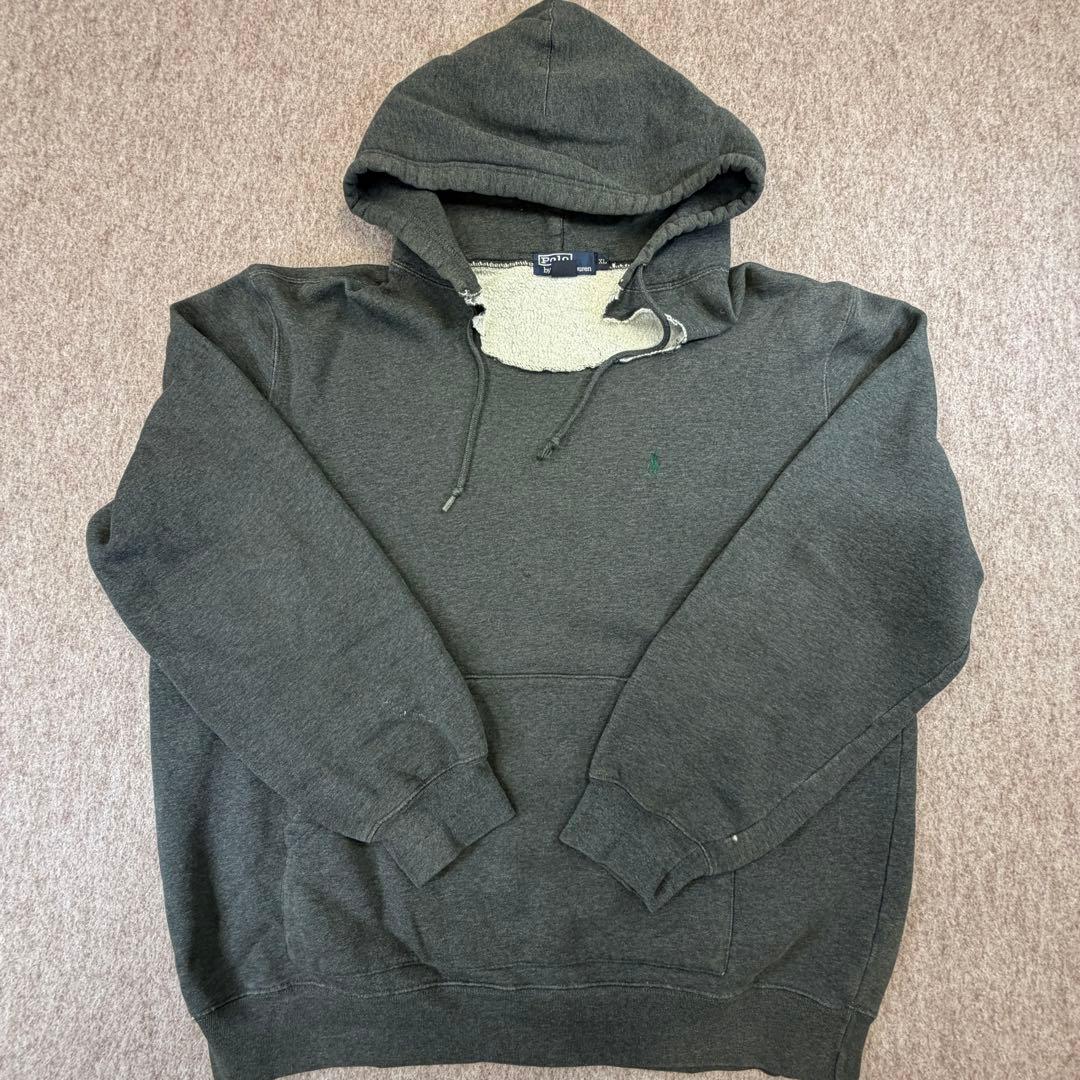 Polo by Ralph Lauren XL パーカー ダークグレー - メルカリ