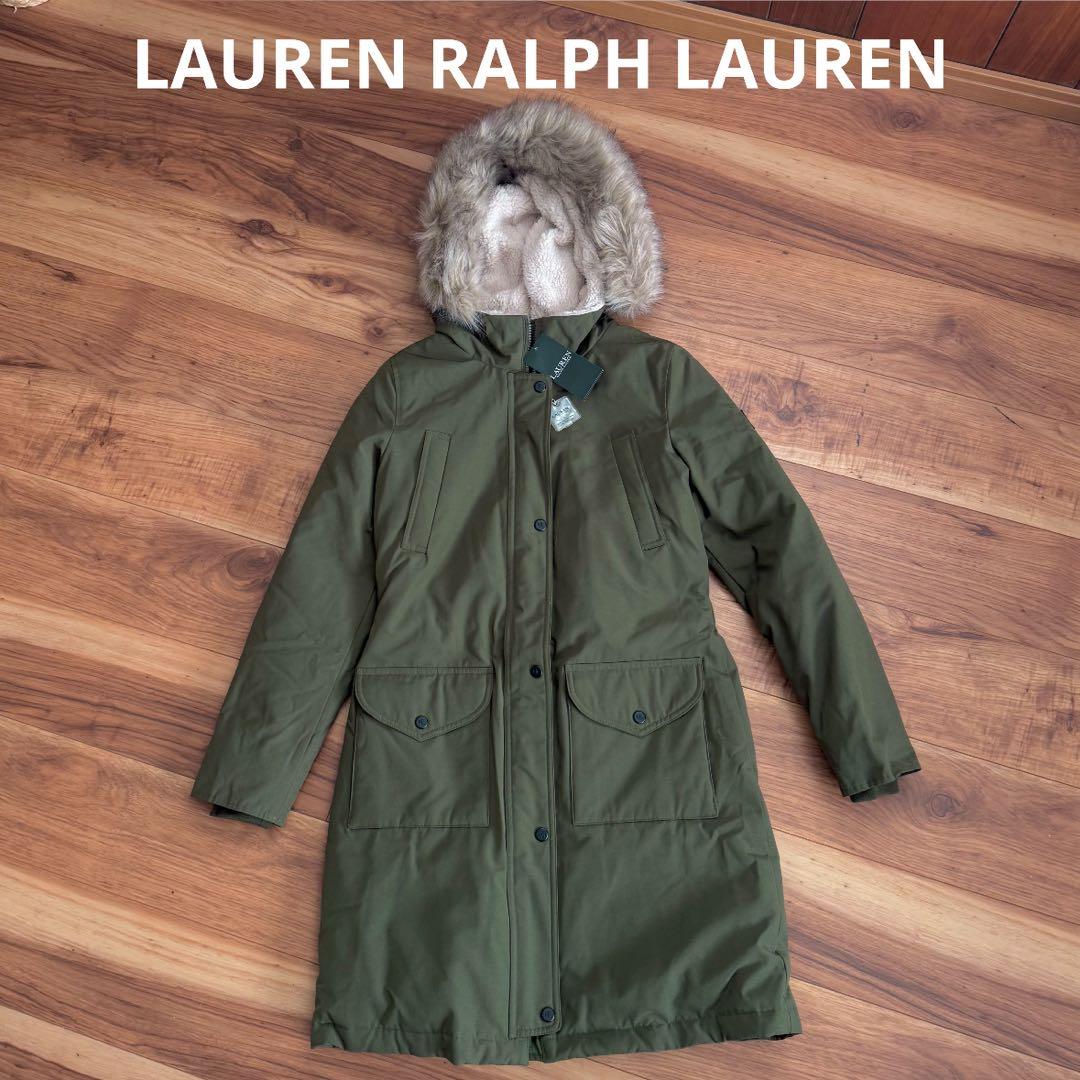 LAUREN ラルフローレン　ダウンジャケット　カーキ　米国購入　新品