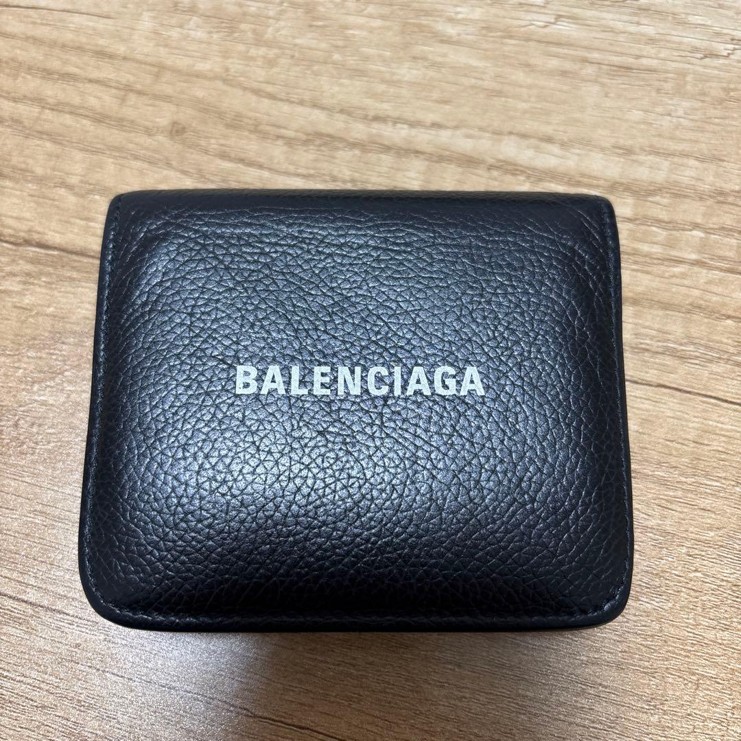 BALENCIAGA ブラック ケース　折りたたみ財布