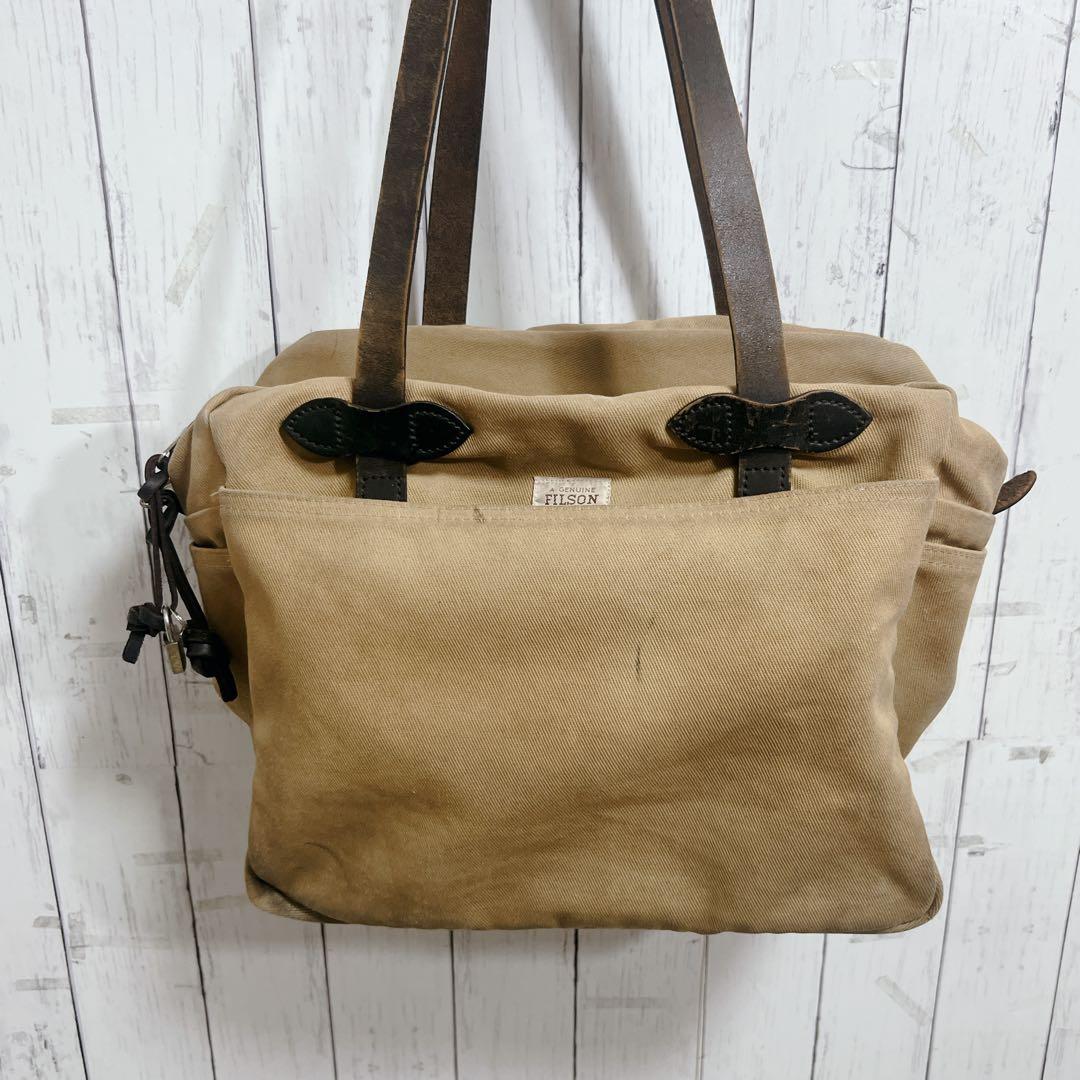 【MADE IN USA】FILSON フィルソン ジップ付 トートバッグ タン