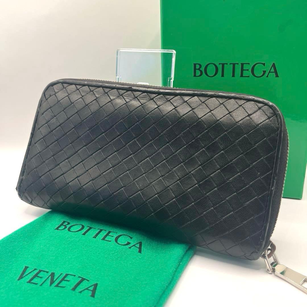 正規品✨ ボッテガヴェネタ イントレ ラウンドファスナー ジップ 6110 ボッテガ・ヴェネタ(Bottega Veneta) マキシイントレチャート 611364