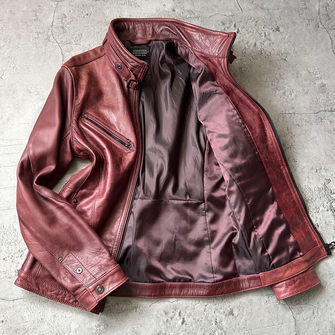 やぎ革 Lsize NICOLE CLUB FOR MEN レザージャケット