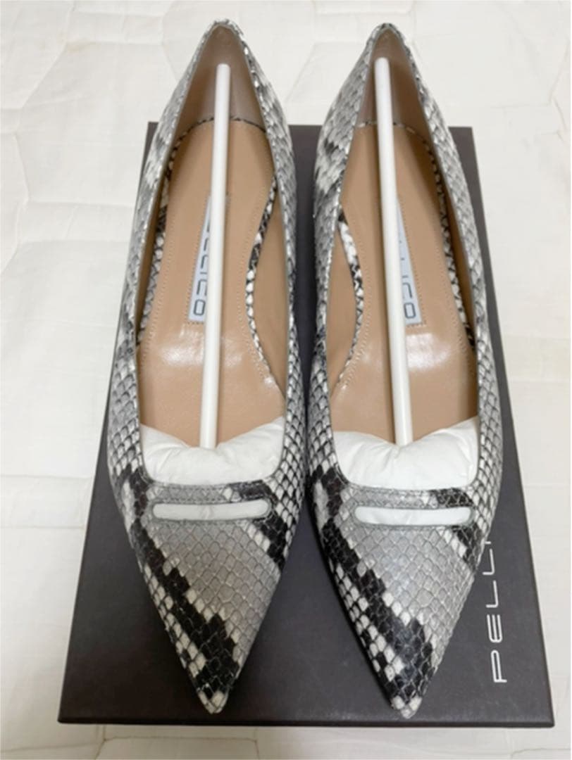 新品未使用　Pellico ペリーコ  パンプス　フラット　パイソン 2026年最新】ペリーコ パンプス パイソンの人気アイテム - メルカリ