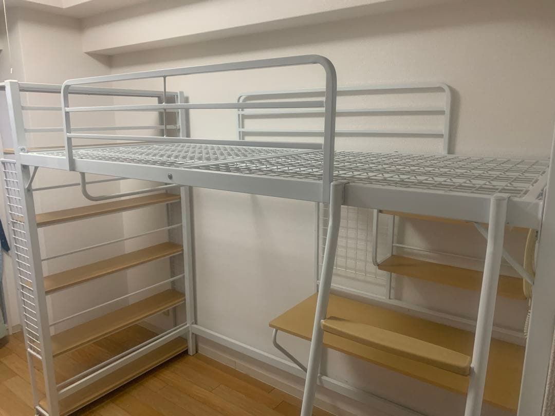 ニトリ ロフトベッド アルルN ホワイト 【※引き取り限定】 - メルカリ