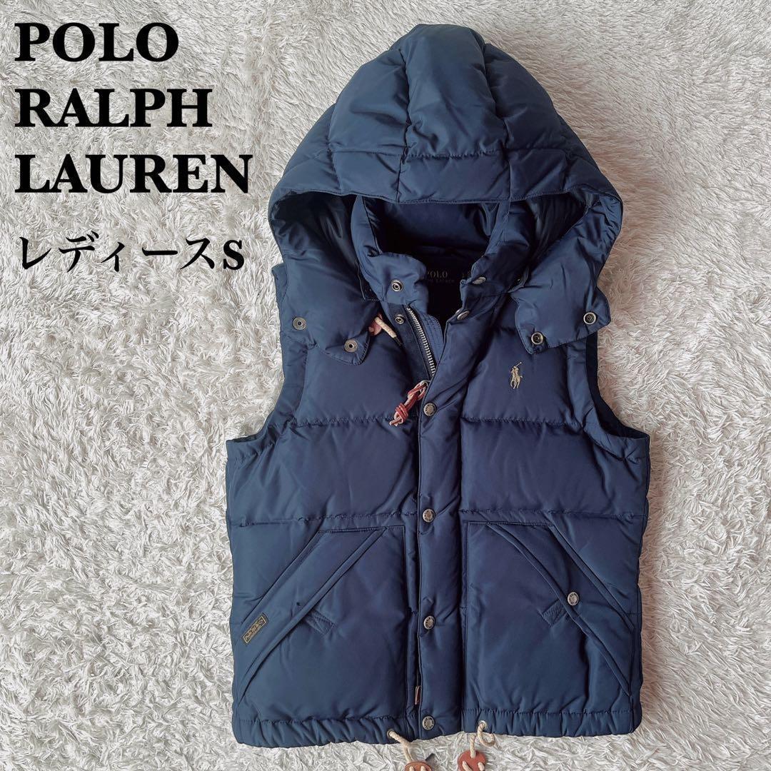 ポロラルフローレン ダウンベスト ポニー刺繍 紺ネイビー - メルカリ