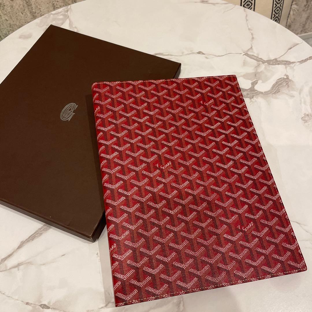 Goyard 赤いパターン A4ノート