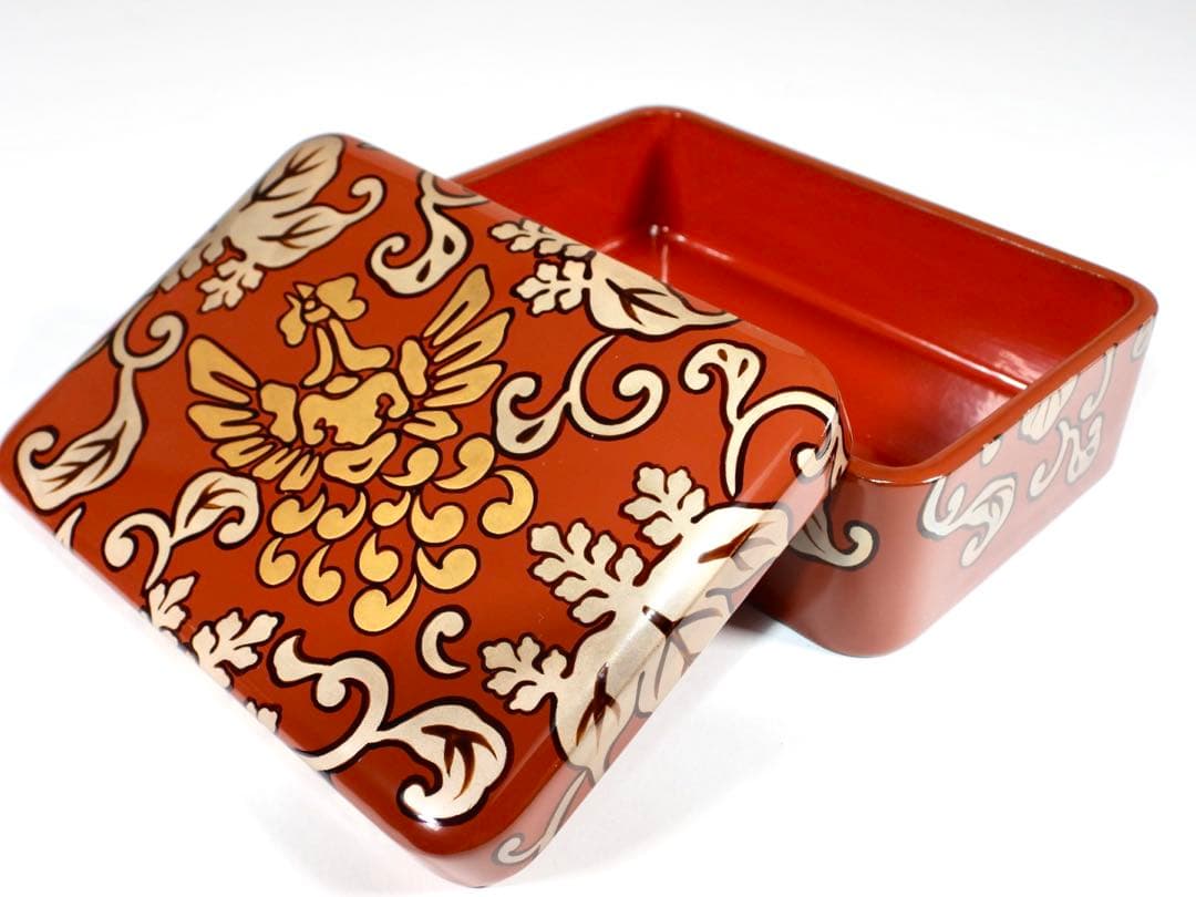 輪島塗 木製漆器 沈金 ちらし弁当、10客 高級美術