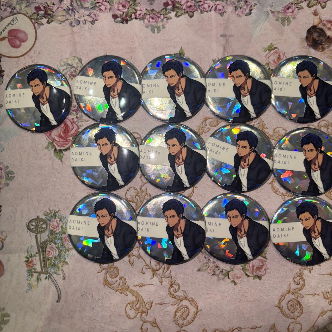 黒子のバスケ 黒バス　クロコーゼット　ホログラム　缶バッジ　青峰　ヴィレヴァン